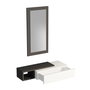 Hanah Home Aparador con Espejo Anthracite, White 82x15.8x29.6 cm Tablero de Partículas Recubierto de Melamina